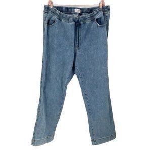 Lane Bryant Jeans Women 20 Blue Denim Flex Magic Waistband High Rise Relaxed Fit